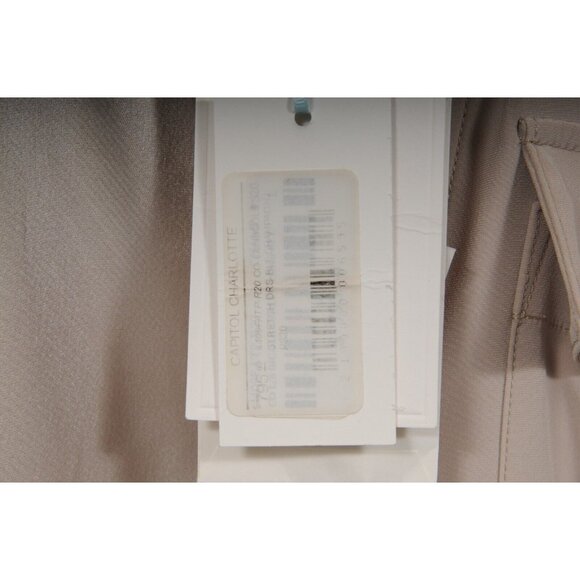 CO Essentials Collection Belted Pocket Shirt Dress Large Champagne Beige - Picture 16 of 16